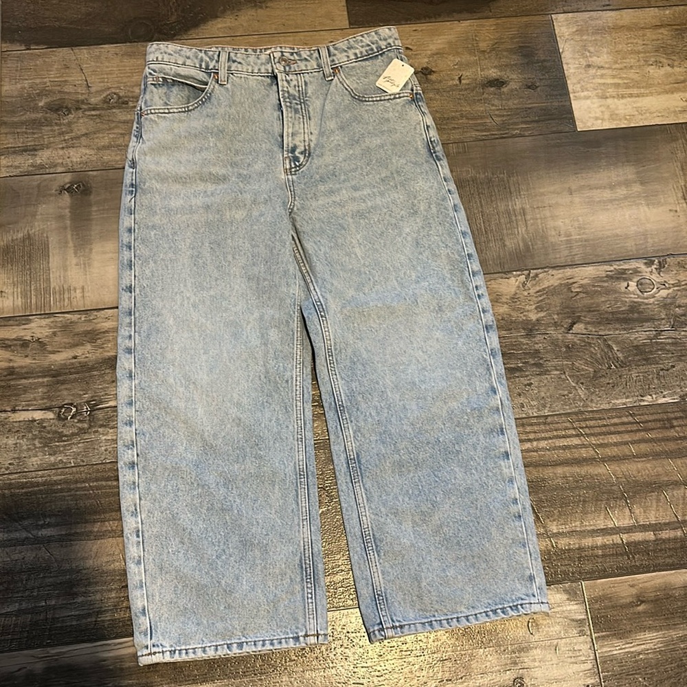 NWT Free People Dropped Boyfriend Jeans